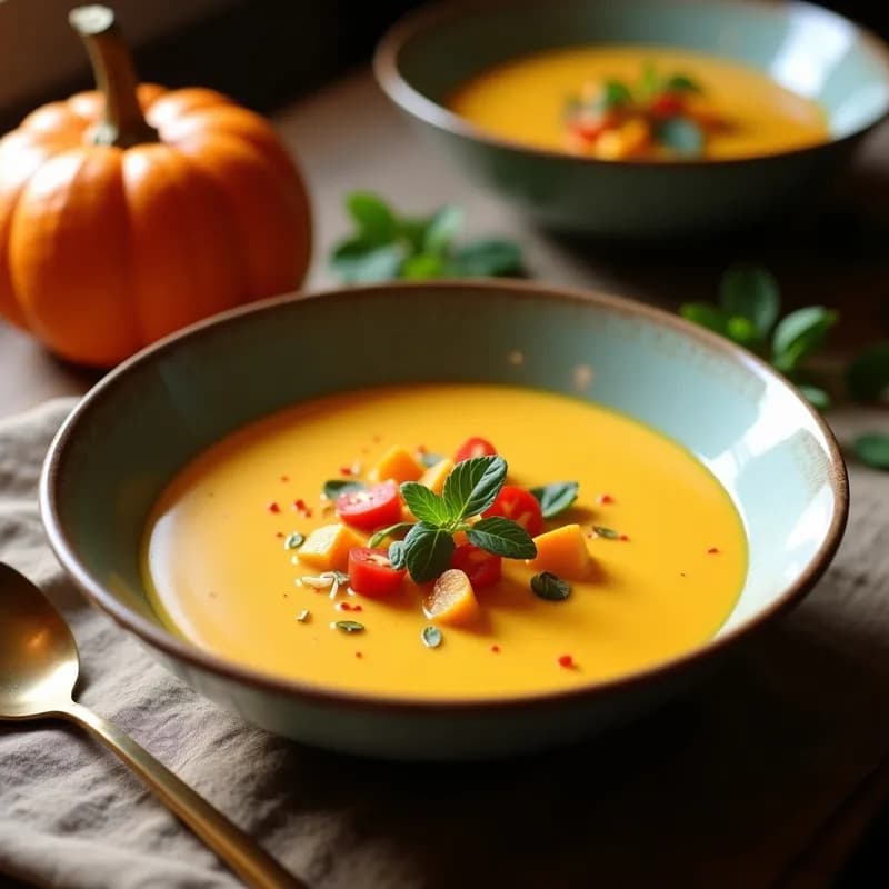 Sopa Crema de Calabaza y Coco: Receta en Olla Express Ultracremosa y Vegana