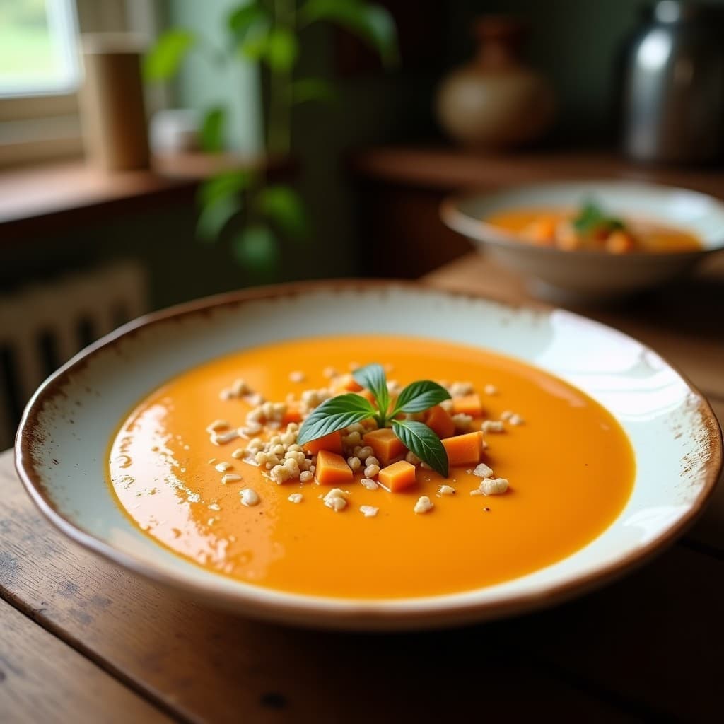 Sopa Crema de Boniato y Coco: Receta Reconfortante y Sin Lácteos en 20 Minutos
