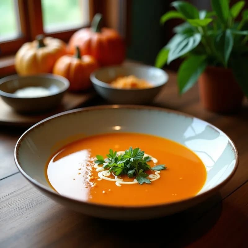 Sopa Crema de Calabaza y Coco Thai: Receta en Airfryer Ultracremosa y Exótica