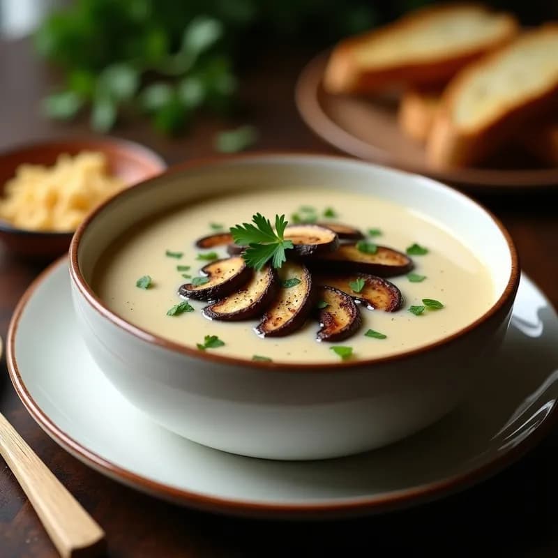 Sopa Crema de Hongos Portobello: Receta en Airfryer Ultracremosa y Rápida