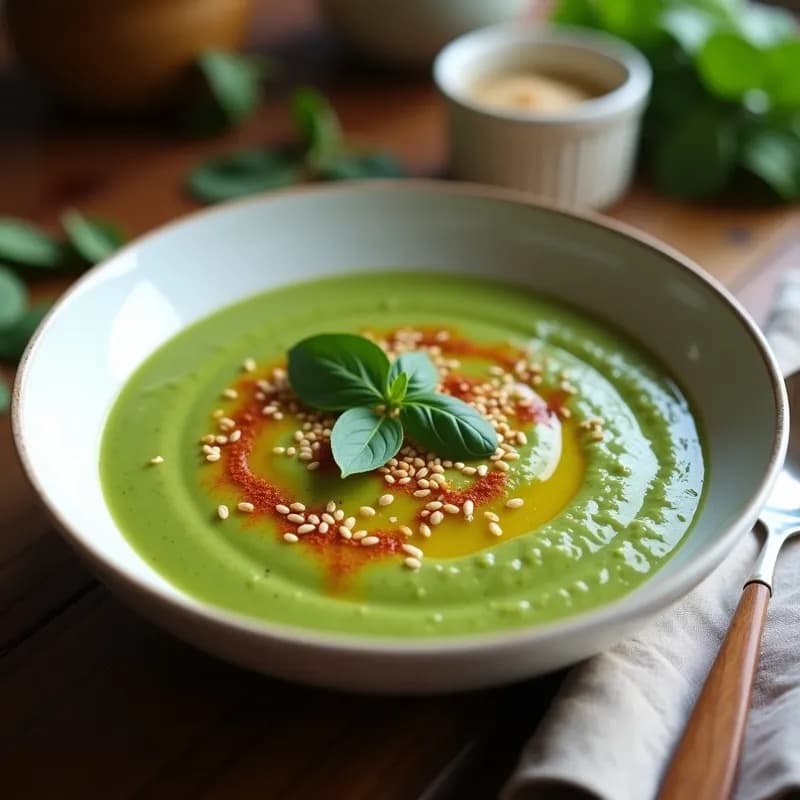 Sopa Crema de Espinacas y Garbanzos: Receta en Thermomix Alta en Hierro y Proteína