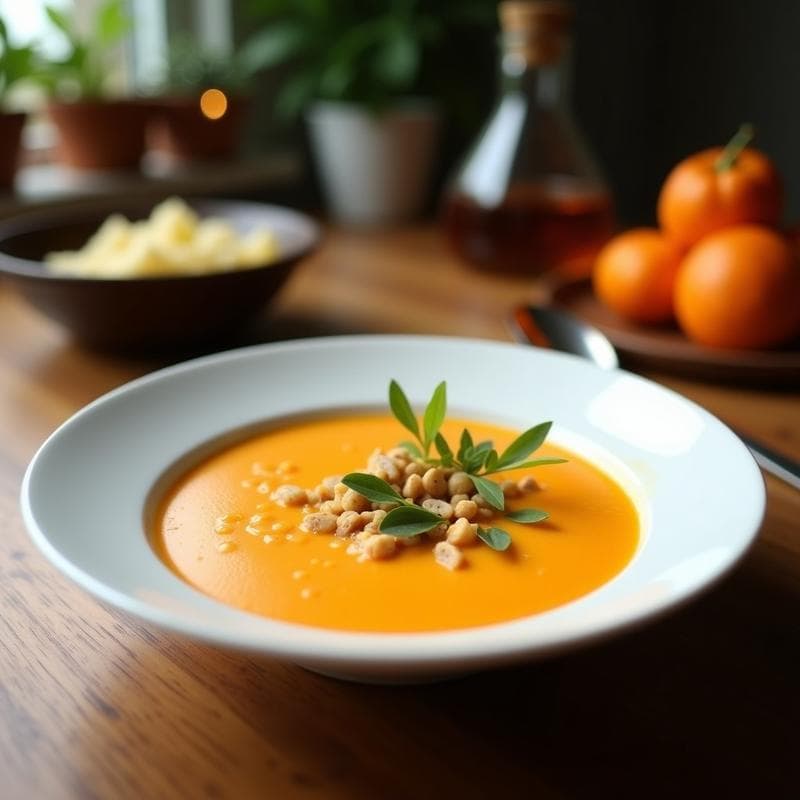Sopa Crema de Hinojo y Naranja: Receta en Thermomix con Toque Cítrico y Digestivo