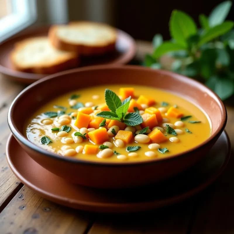 Sopa de Porotos Granados Andina: Receta Tradicional con Zapallo y Maíz en 30 Minutos