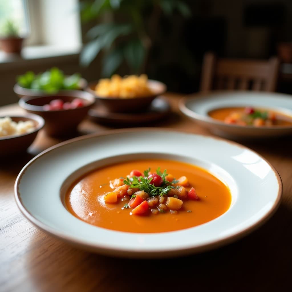 Sopa de Almendras Crujientes con Ajo Negro: Receta Express Alta en Proteína y Sin Lácteos