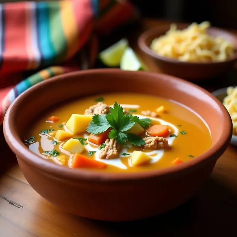 Sopa de Cacahuate Ayacuchana: Receta Peruana Tradicional con Toque Cremoso y Nutritivo