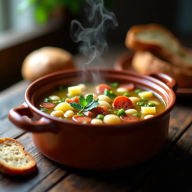 Sopa de Joio Asturiana con Alubias: Receta Tradicional de Invierno en 40 Minutos