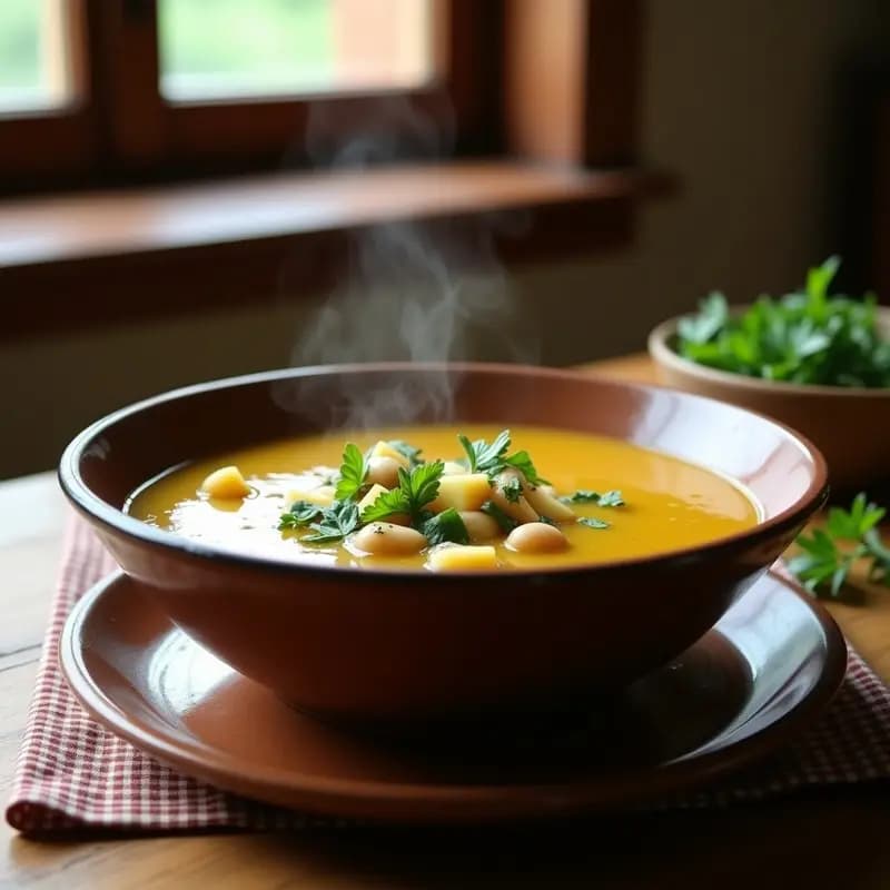 Sopa de Joio: Receta Gallega Tradicional con Hierbas Aromáticas y Truco de Abuela