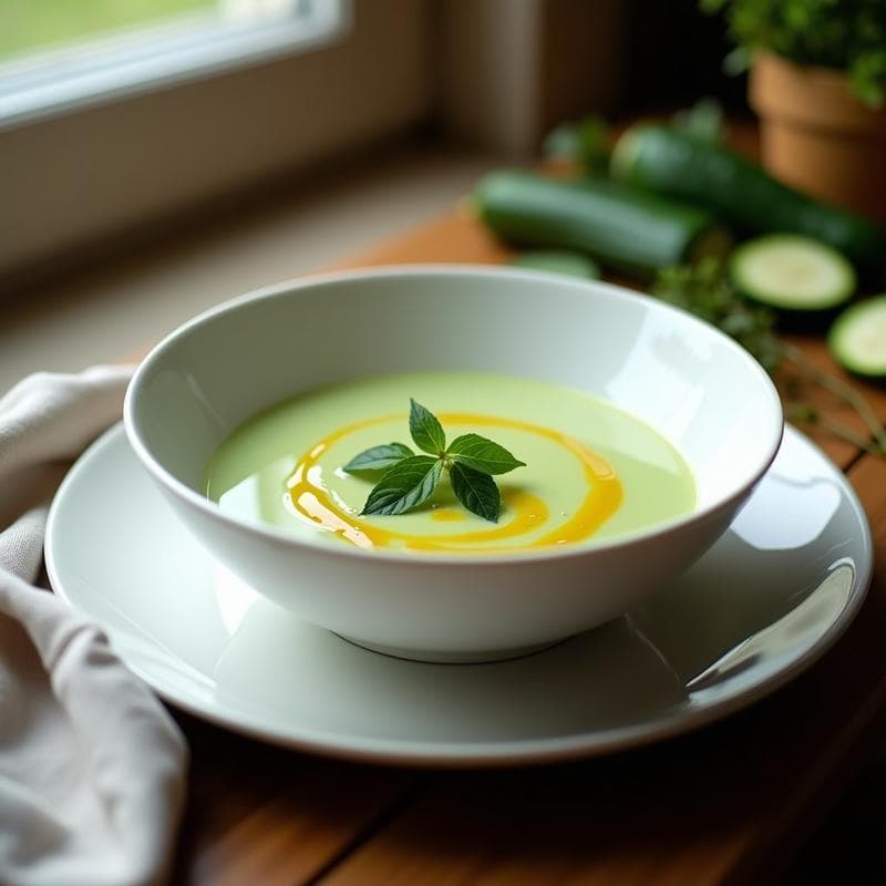 Sopa de Diente de León y Calabacín: Receta Detox en Olla Exprés con Toque Francés