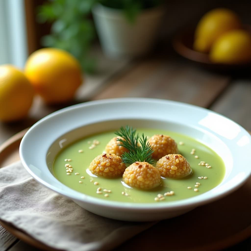 Sopa de Eneldo y Limón con Bolas de Quinoa: Receta antiinflamatoria en 20 Minutos