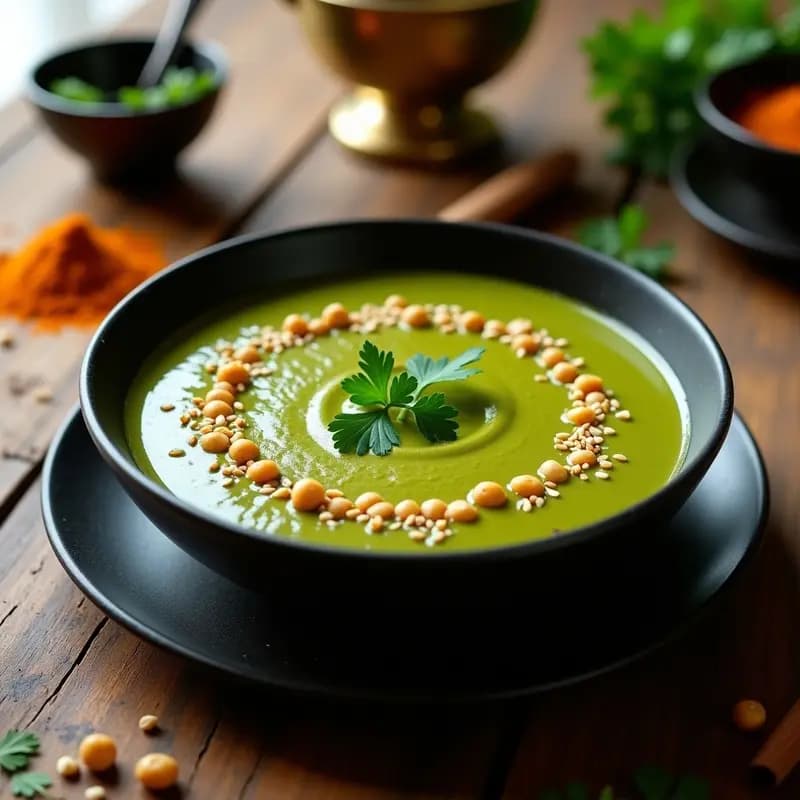 Sopa de Fenogreco y Garbanzos: Receta Egipcia Detox y Rica en Hierro en Thermomix