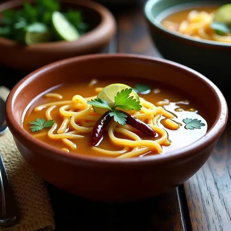 Sopa de Fideo con Caldo de Huesos y Chile de Árbol: Receta Mexicana Tradicional y Alta en Proteína