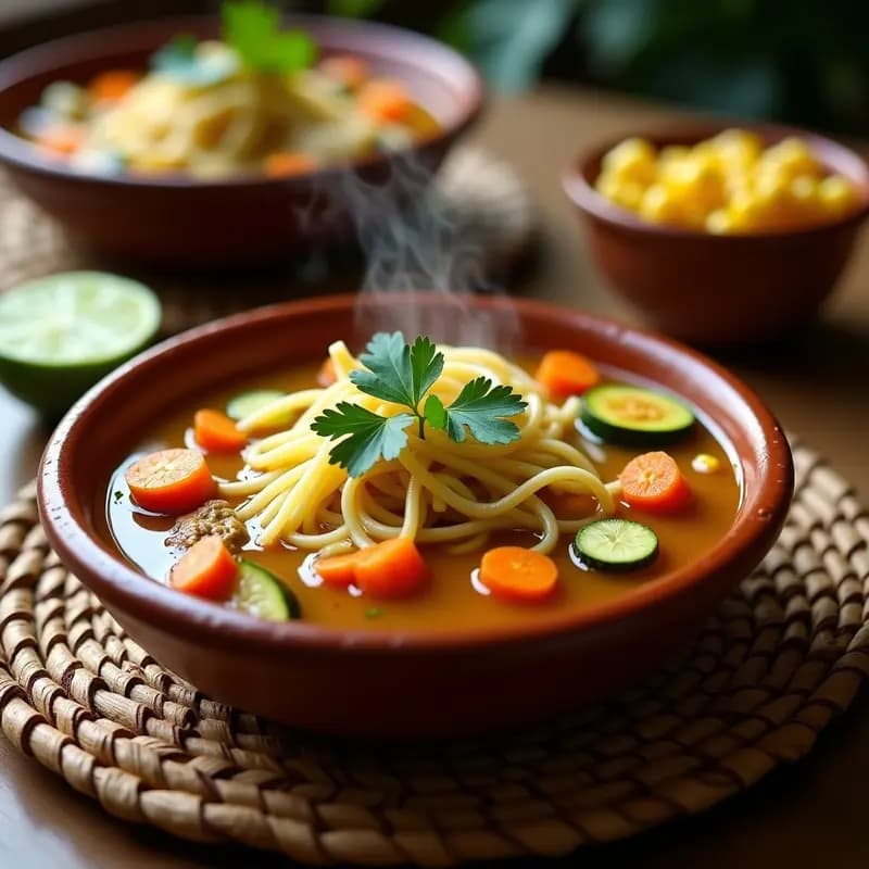 Sopa de Fideo con Caldo de Res y Vegetales: Receta Mexicana Reconfortante y Económica