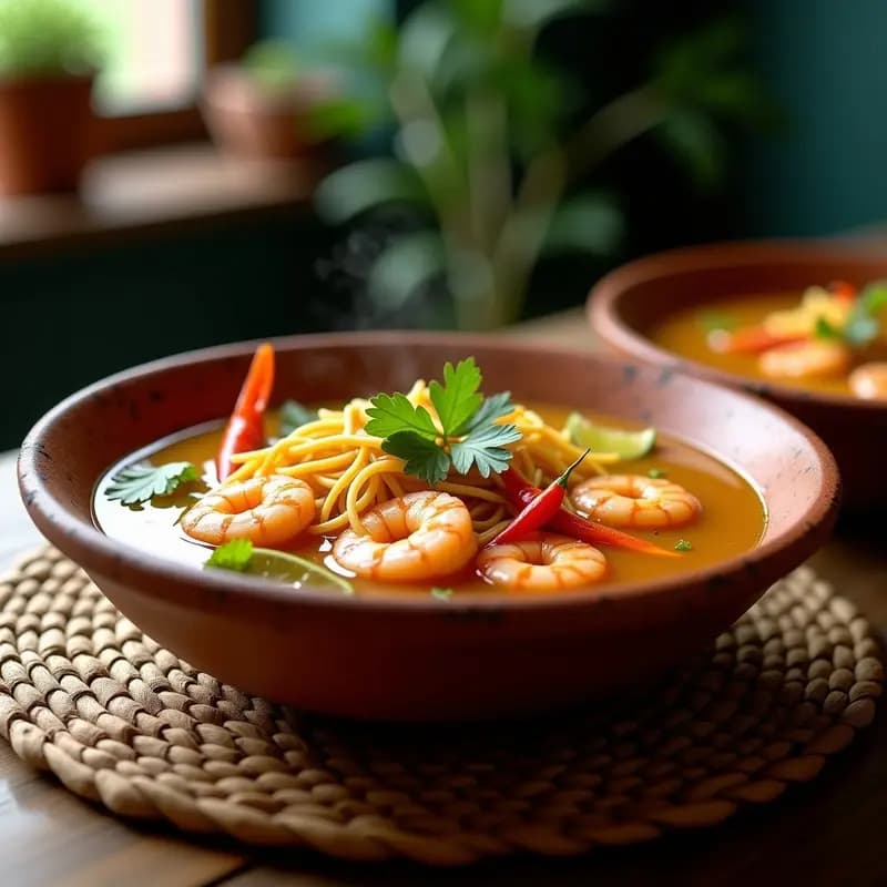 Sopa de Fideo con Camarones: Receta Mexicana en Olla Exprés con Chile de Árbol