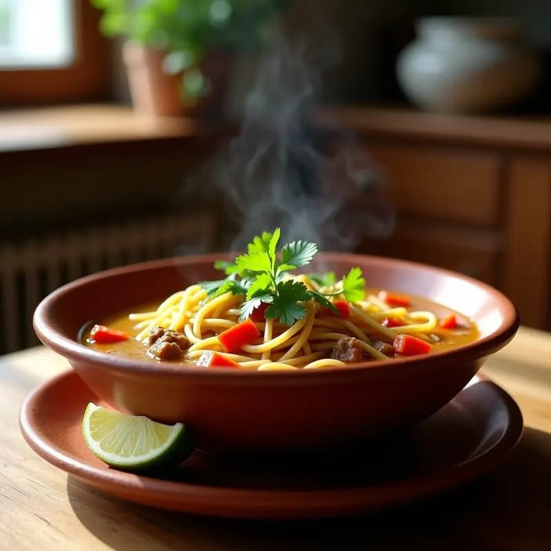 Sopa de Fideo Cubano con Carne Molida: Receta Tradicional en Olla Lenta