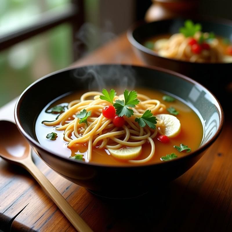 Sopa de Fideo con Hongo Cordyceps: Receta China Reconfortante y Alta en Inmunidad