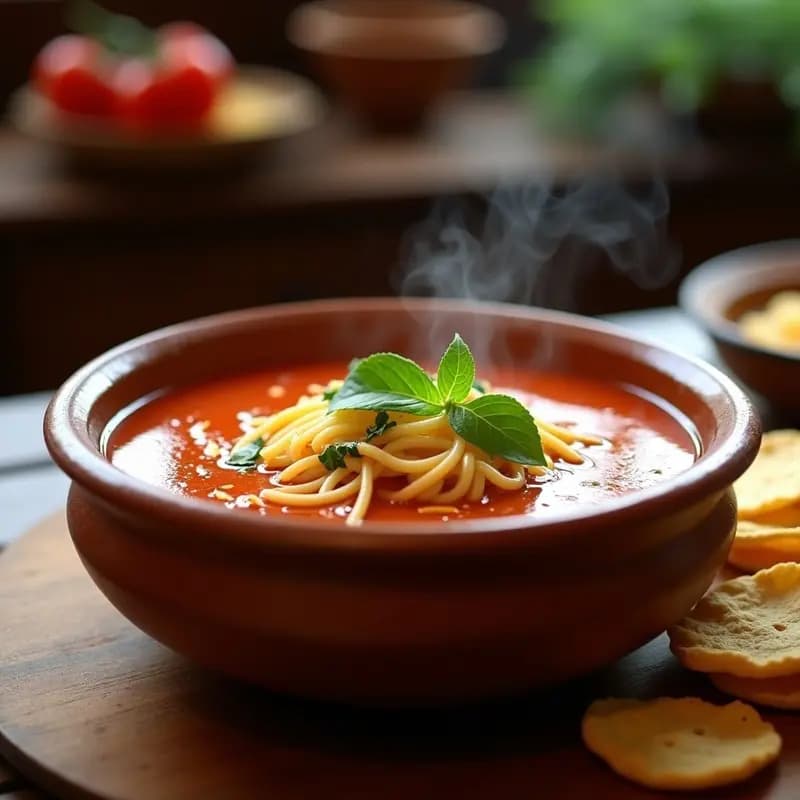 Sopa de Fideo con Caldo de Jitomate y Epazote: Receta Mexicana Tradicional y Sin Gluten