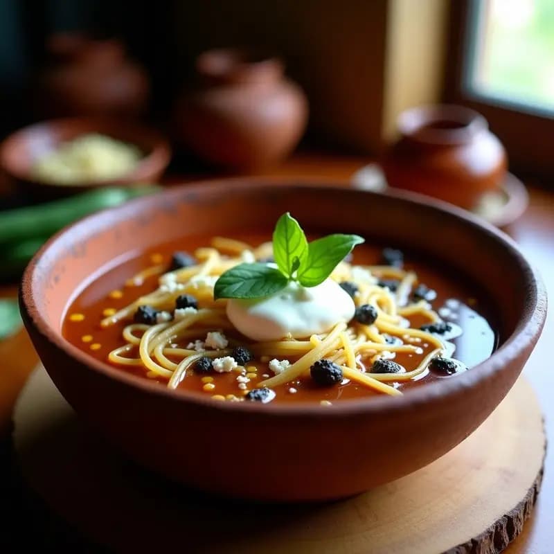 Sopa de Fideo Seco con Huitlacoche: Receta Mexicana Gourmet en Olla Exprés