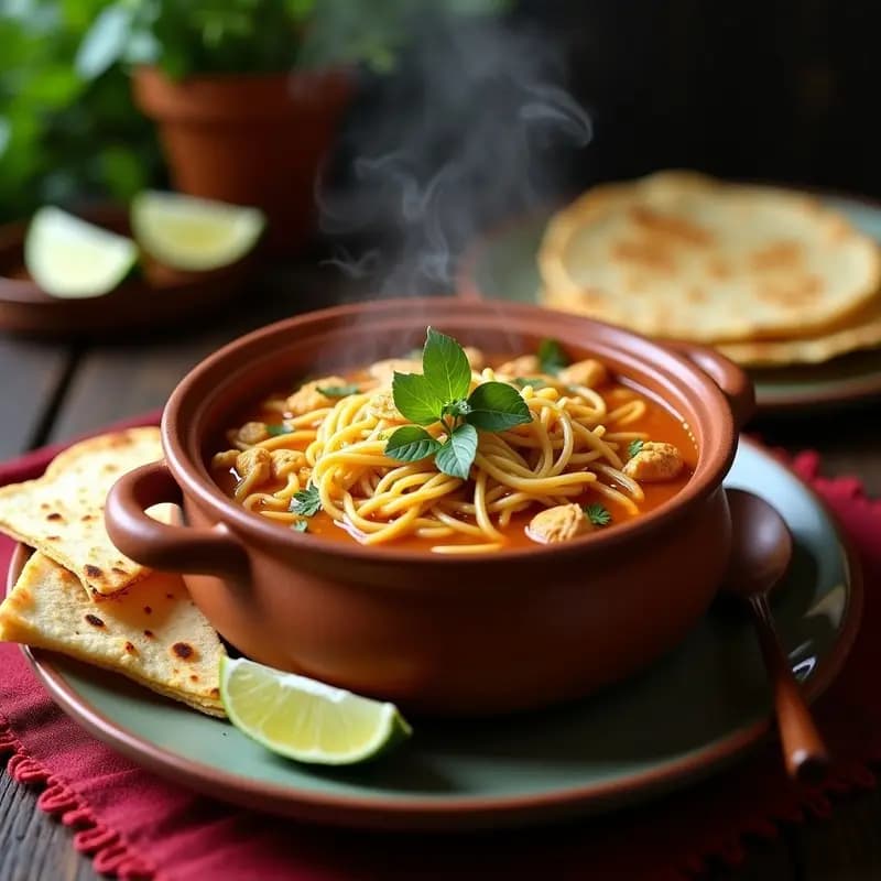 Sopa de Fideo Seco Mexicana con Pollo y Epazote: Receta Casera y Reconfortante