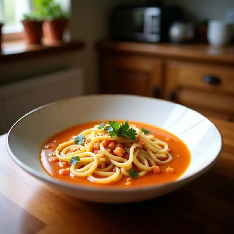 Sopa de Fideos con Almejas y Perejil: Receta Portuguesa Marina y Rápida
