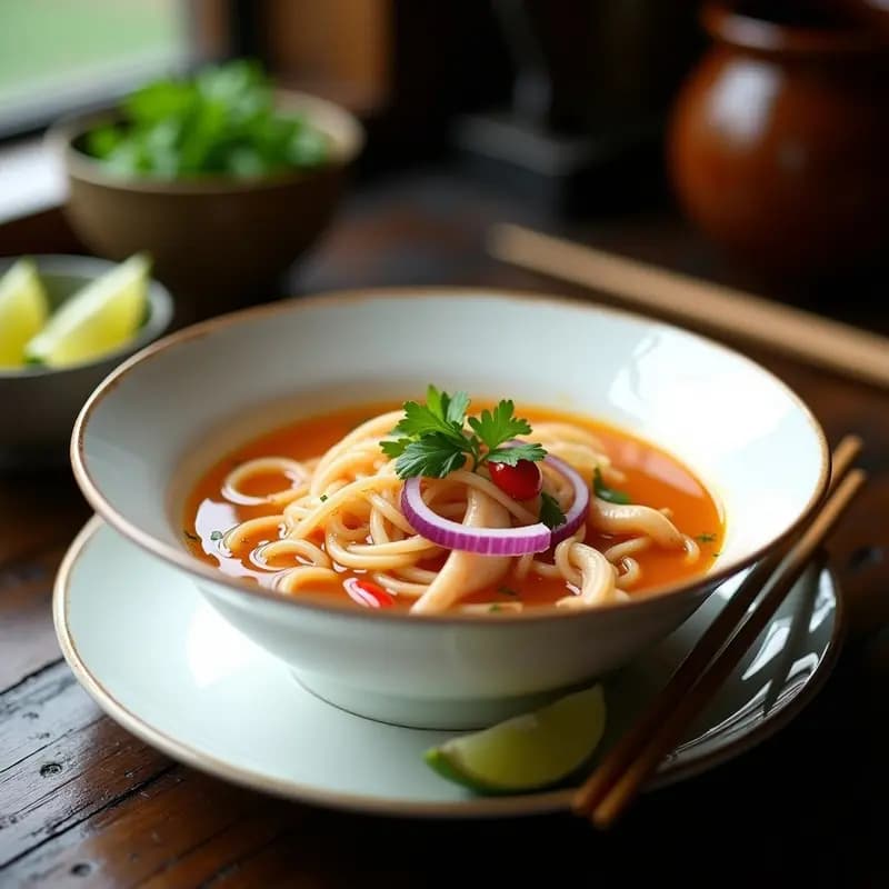 Sopa de Fideos de Arroz con Bogavante: Receta cantonesa de Lujo Rápida y Reconfortante