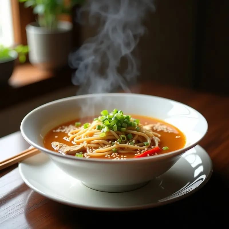 Sopa de Fideos con Caldo de pollo y Jengibre: Receta China de Confort para Invierno