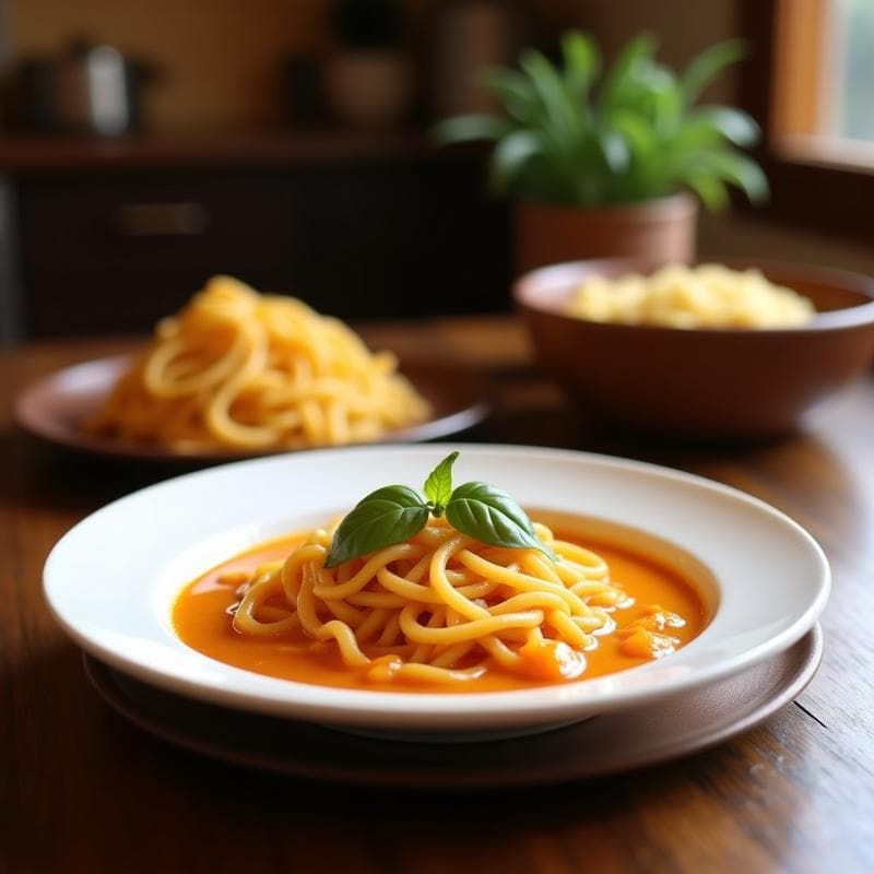 Sopa de Fideos de Camote y Cúrcuma: Receta Filipina en Olla Exprés