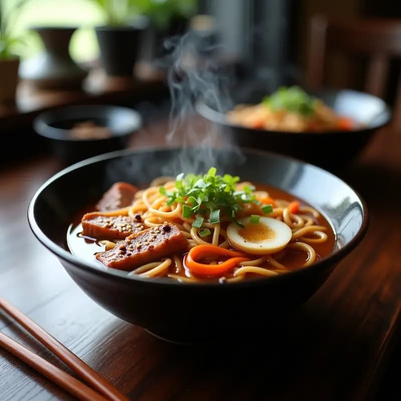 Sopa de Fideos Jajangmyeon Coreana: Receta de Fideos con Salsa Negra de Sésamo y Cerdo