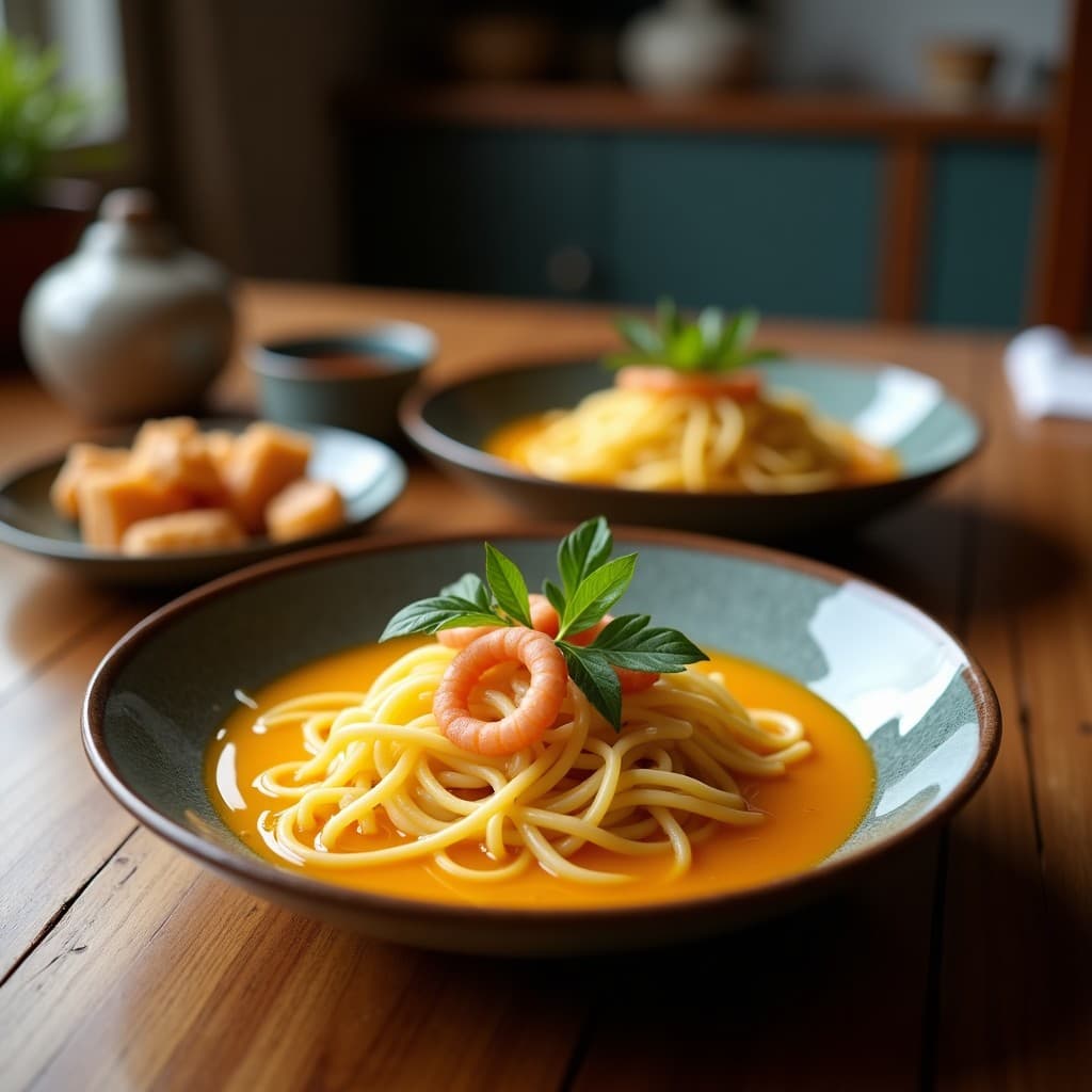 Sopa de Fideos de Kalamata y Calamares en Salsa de Azafrán: Receta Griega en Olla Rápida