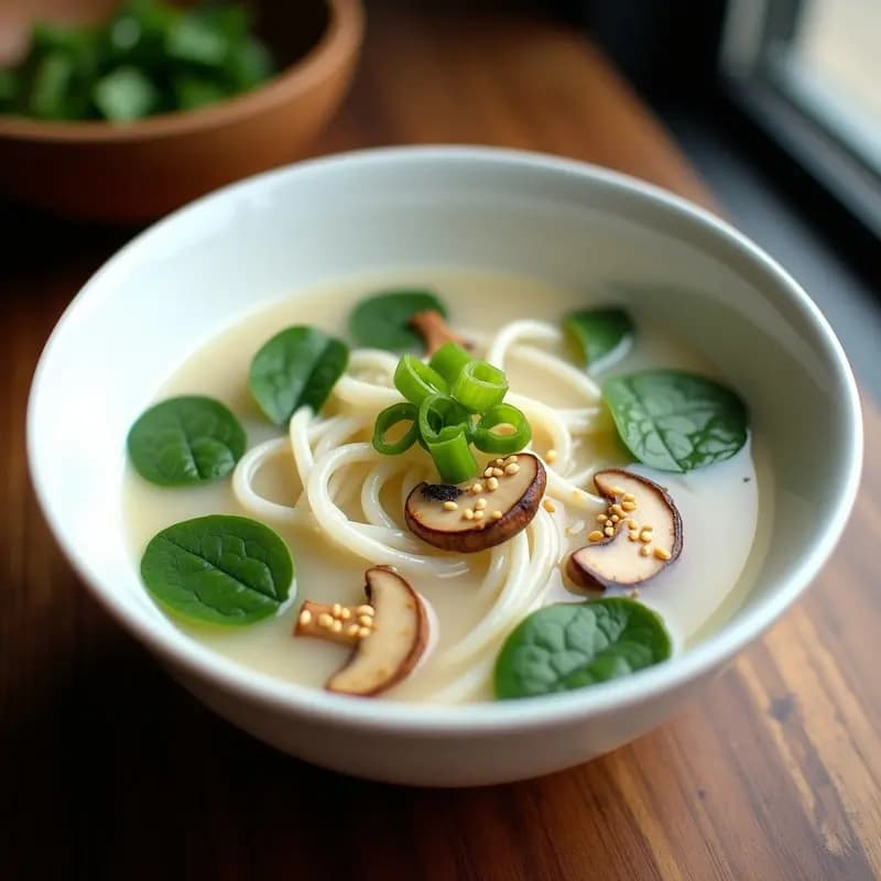 Sopa de Fideos de Konjac con Caldo de Kefir: Receta Corea Keto y Sin Gluten en 15 Minutos