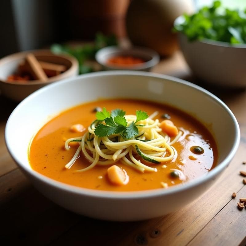 Sopa de Fideos de Lentejas Rojas y Calabacín: Receta Persa en Thermomix y Digestiva