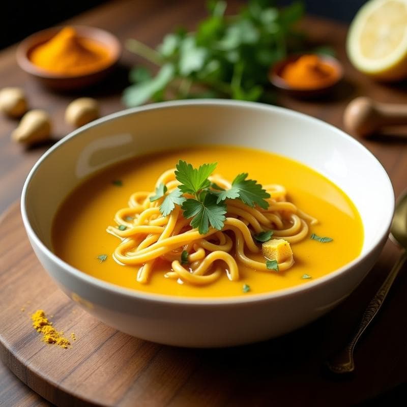 Sopa de Fideos de Lentejas con Jengibre y Limón: Receta Keto y Antiinflamatoria en Thermomix