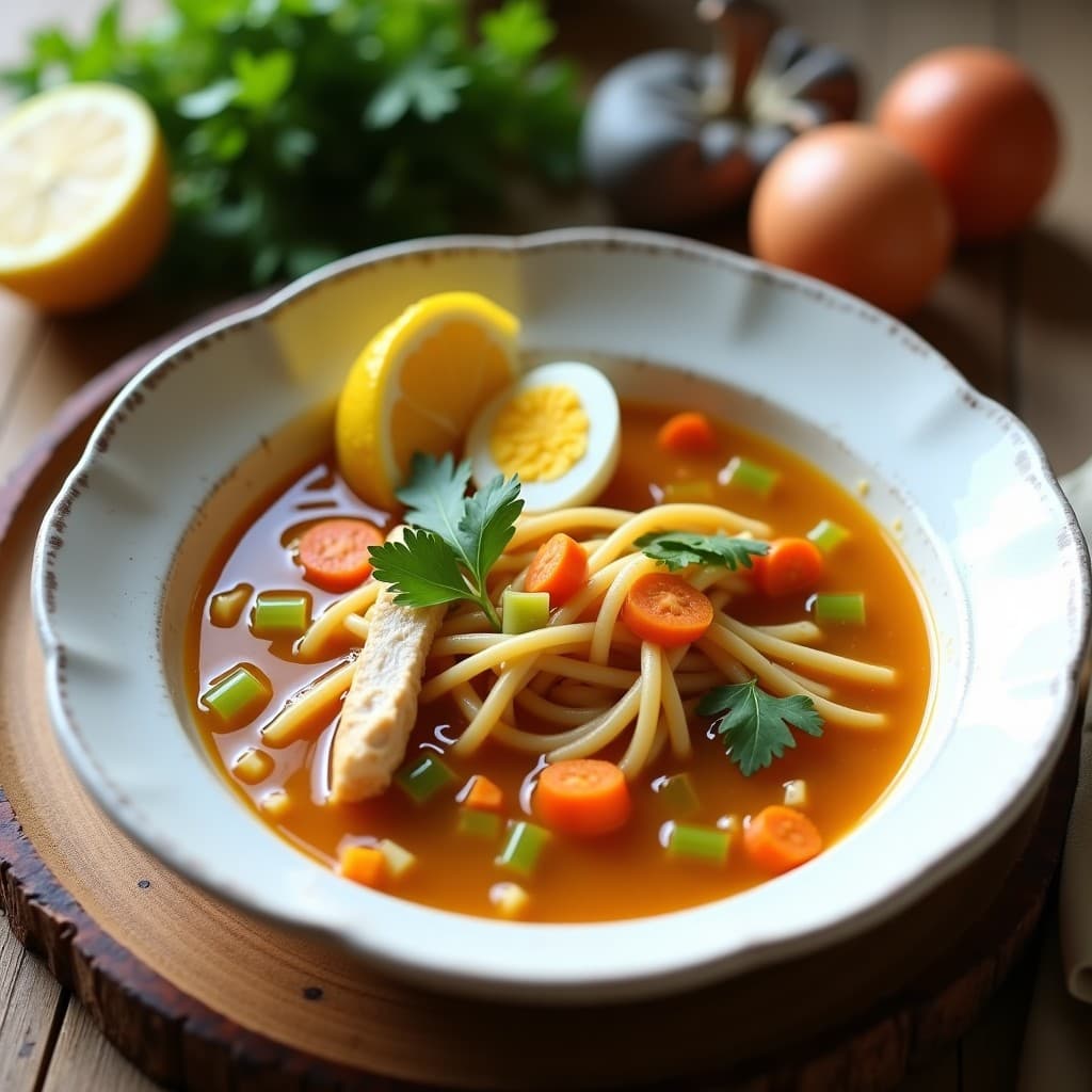 Sopa de Fideos de Lentejas y Caldo de Pollo: Receta Keto y Alta en Proteína en Olla Express