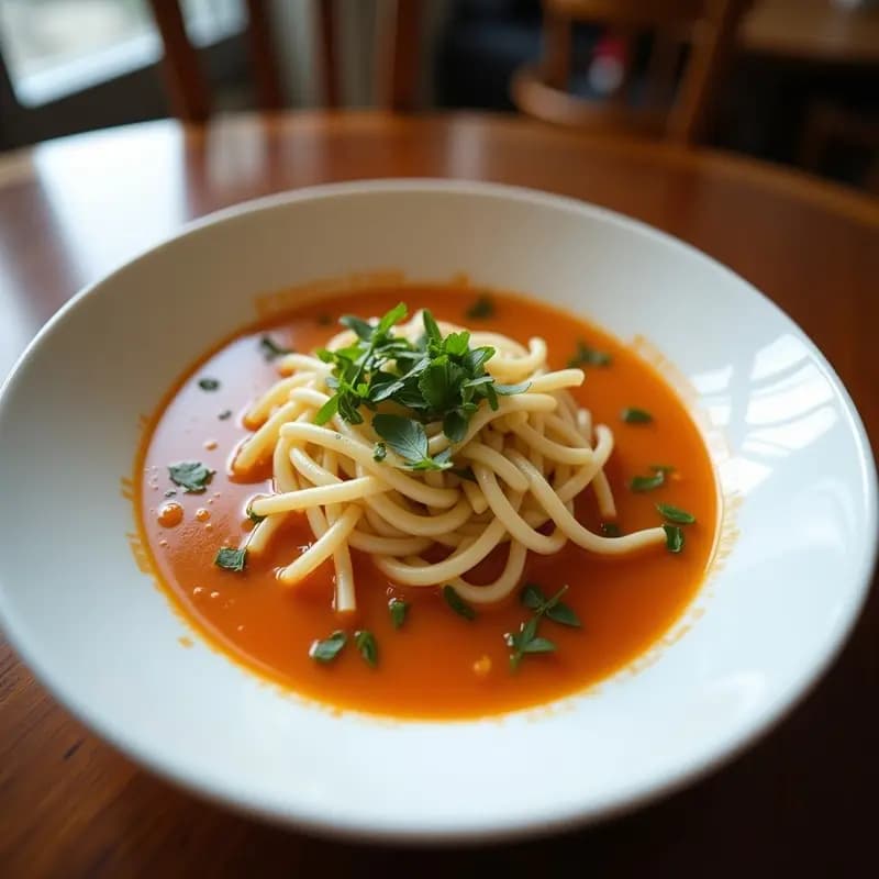 Sopa de Fideos de Mung Bean y Espinacas con Caldo de Kombu: Receta Coreana Depurativa en 15 Minutos