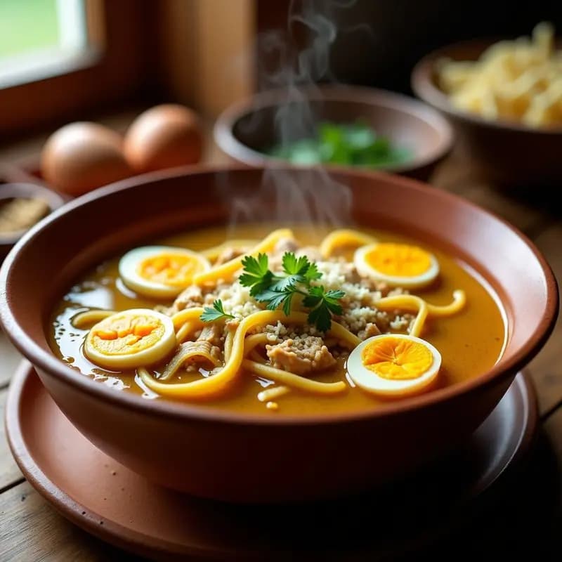 Sopa de Fideos con Pollo al Estilo Sopa Seca Peruana: Receta Reconfortante en 20 Minutos