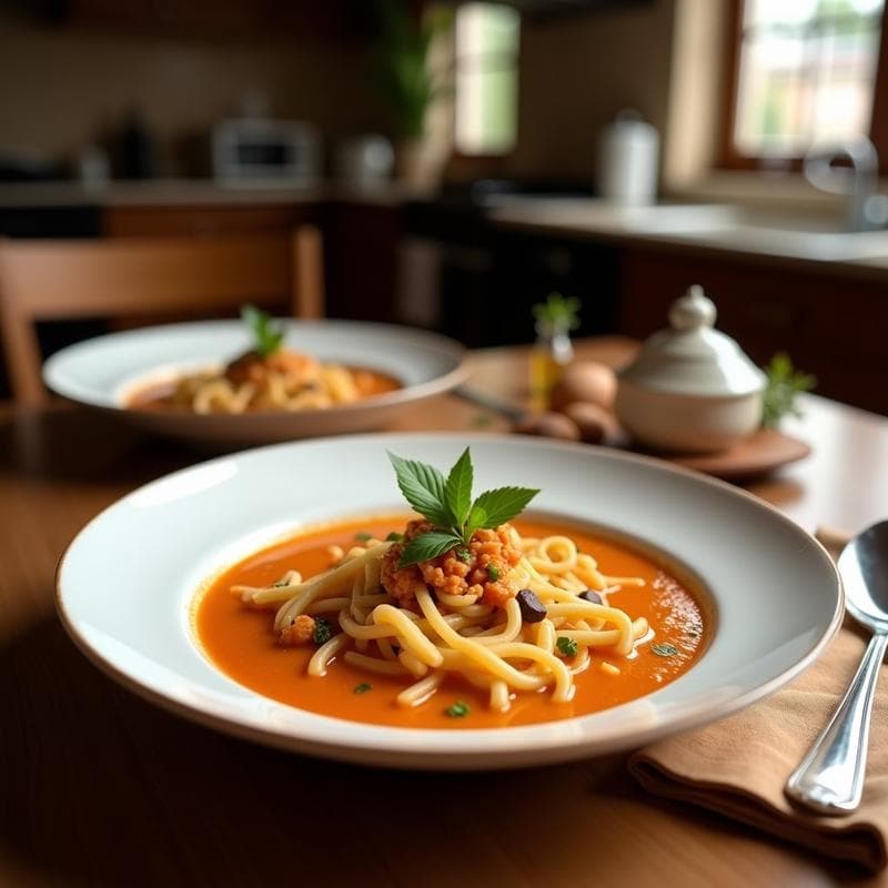 Sopa de Fideos Shakirat con Pollo y Especias: Receta Libanesa en Olla Express