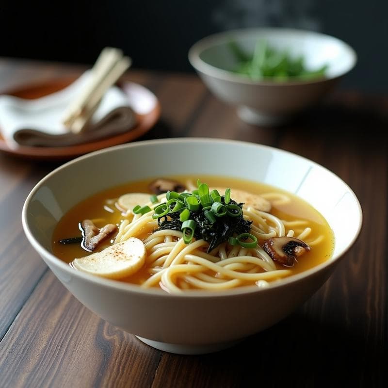 Sopa de Fideos Shirataki con Caldo de Pollo: Receta Japonesa Baja en Calorías en 25 Minutos