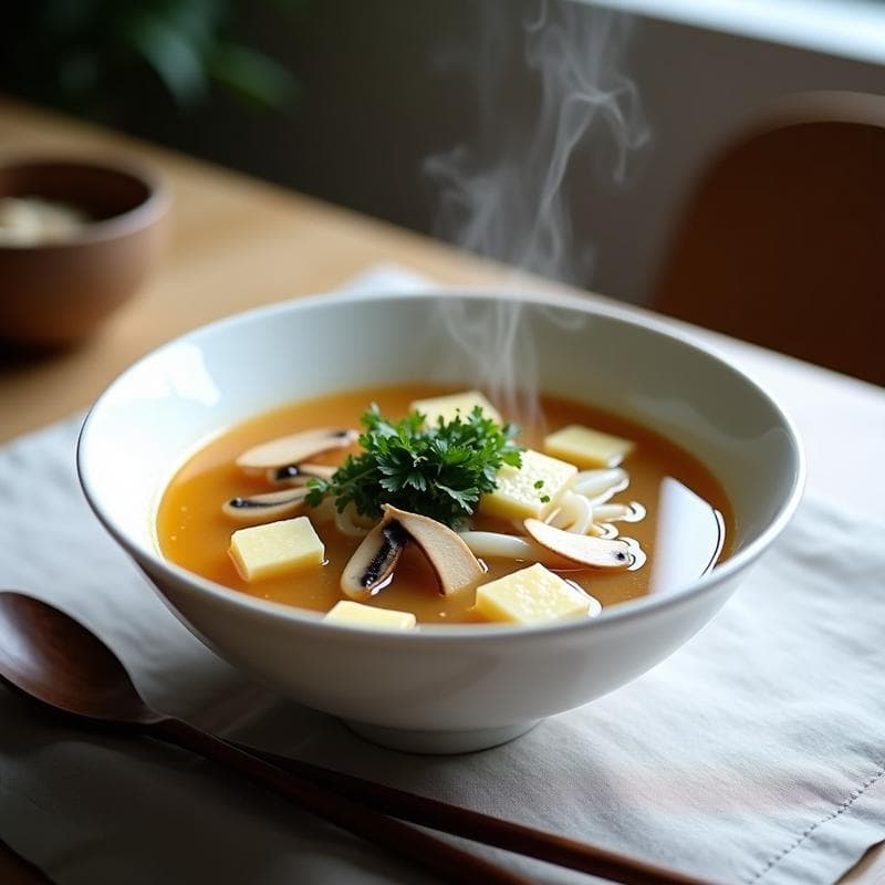 Sopa de Fideos Shirataki y Misoshiru: Receta Japonesa Keto en Thermomix