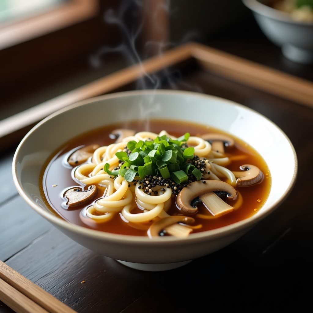 Sopa de Fideos Shirataki y Setas con Caldo de Miso: Receta Japonesa Low Carb