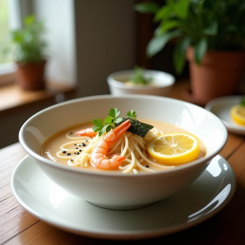 Sopa de Fideos Shirataki con Camarones y Cítricos: Receta Keto en Olla Express y Ultra Ligera