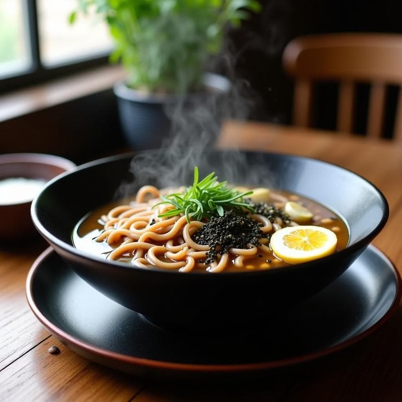 Sopa de Fideos Soba con Setas Shimeji y Jengibre: Receta Japonesa Detox en 15 Minutos