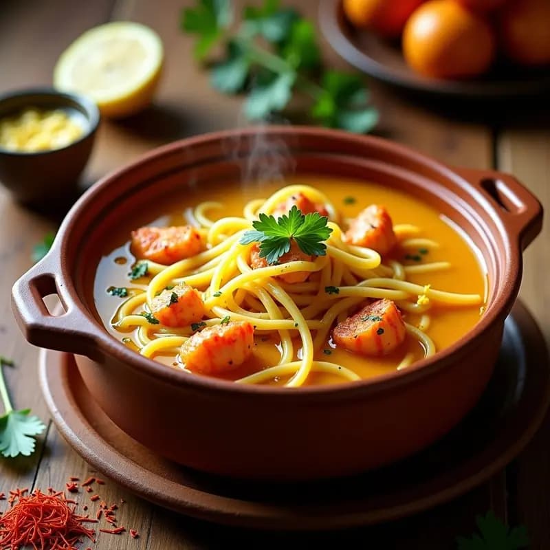 Sopa de Fideuá de Bogavante: Receta Catalana de Lujo con Azafrán y Ñora