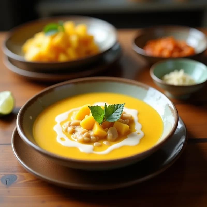 Sopa Fría de Mango y Coco: Receta Refrescante con Toque Cítrico en 10 Minutos