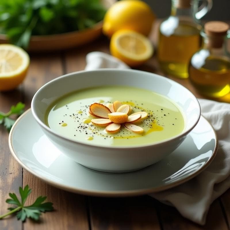 Sopa Fría de Espárragos Blancos y Limón: Receta Española Detox y Sin Lácteos