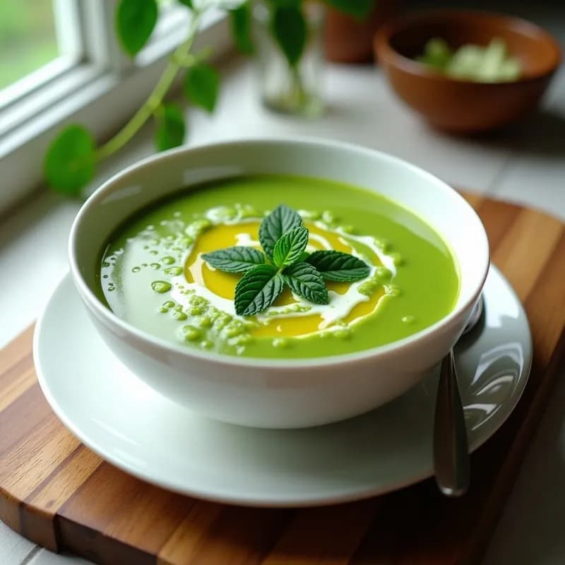 Sopa Fría de Espinacas y Yogur Griego: Receta Refrescante y Alta en Proteína en 10 Minutos