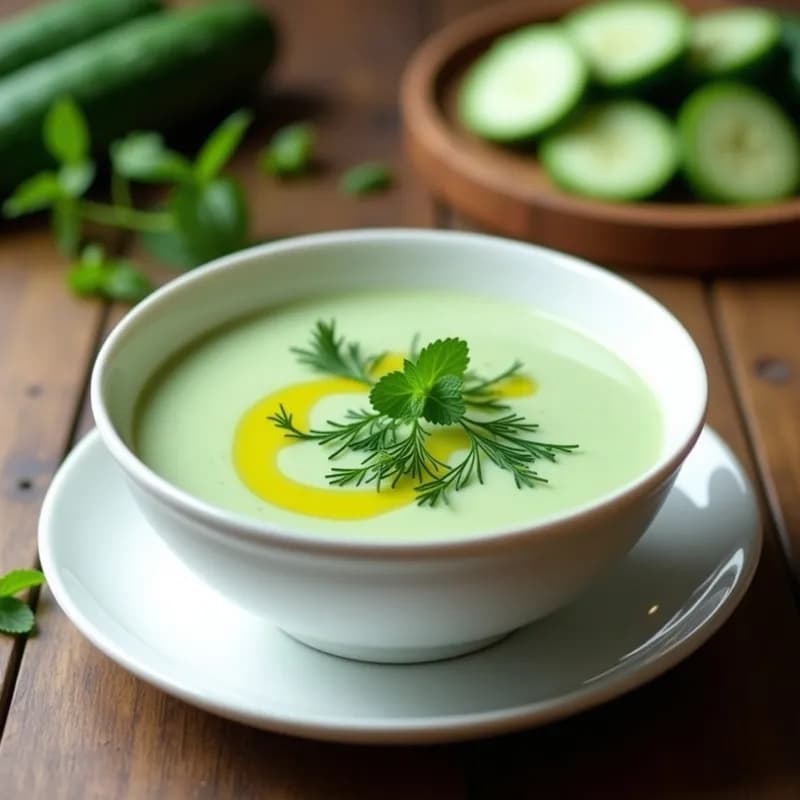 Sopa Fría de Pepino y Yogur: Receta para Enfriar el Verano en 10 Minutos