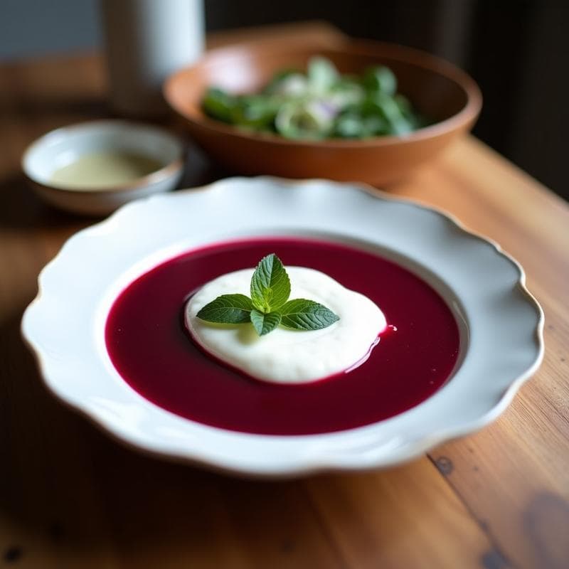Sopa Fría de Remolacha y Jengibre con Yogur de Coco: Receta Detox en Thermomix