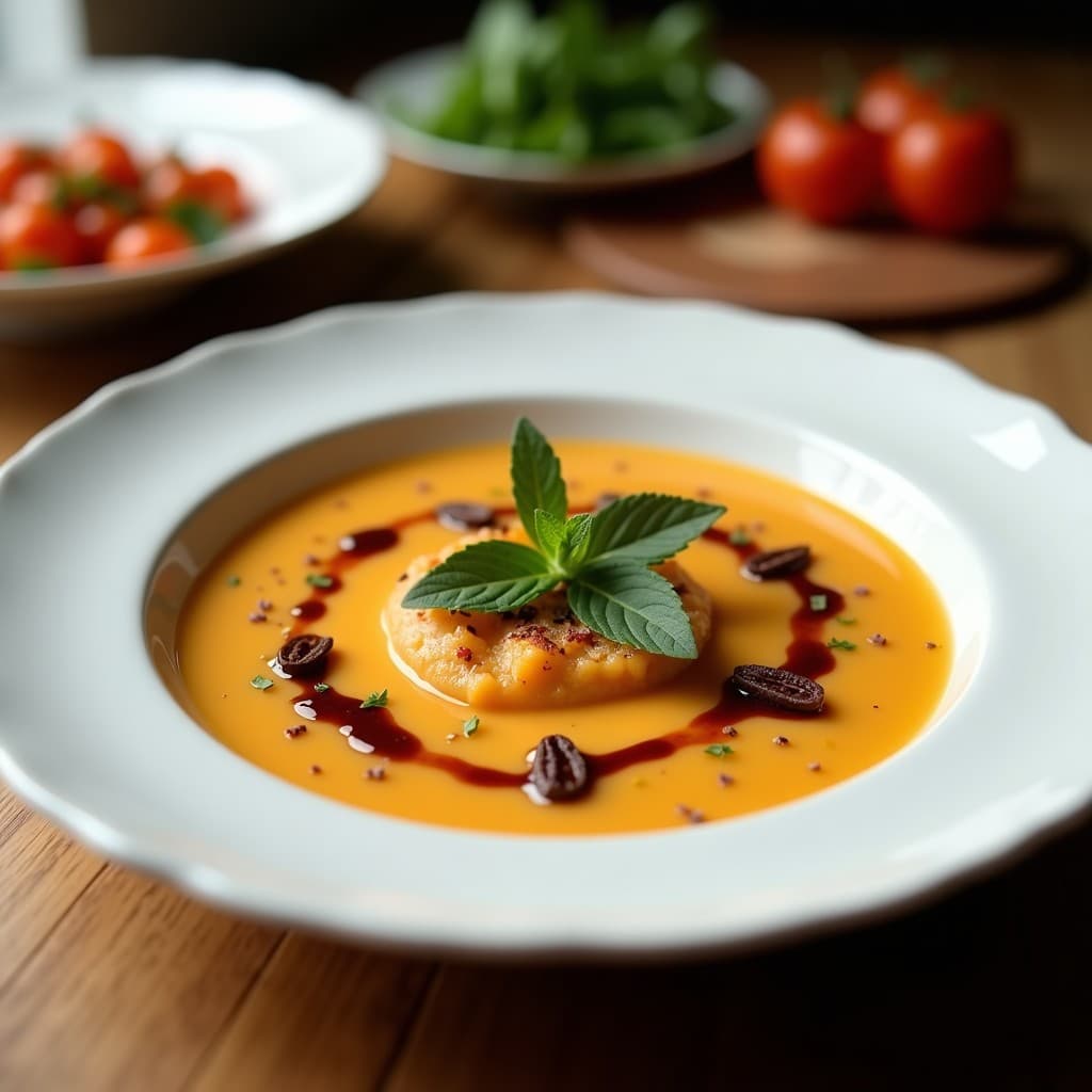 Sopa Fría de Sandía y Menta con Vinagre Balsámico: Gazpacho de Verano Sin Cocinar