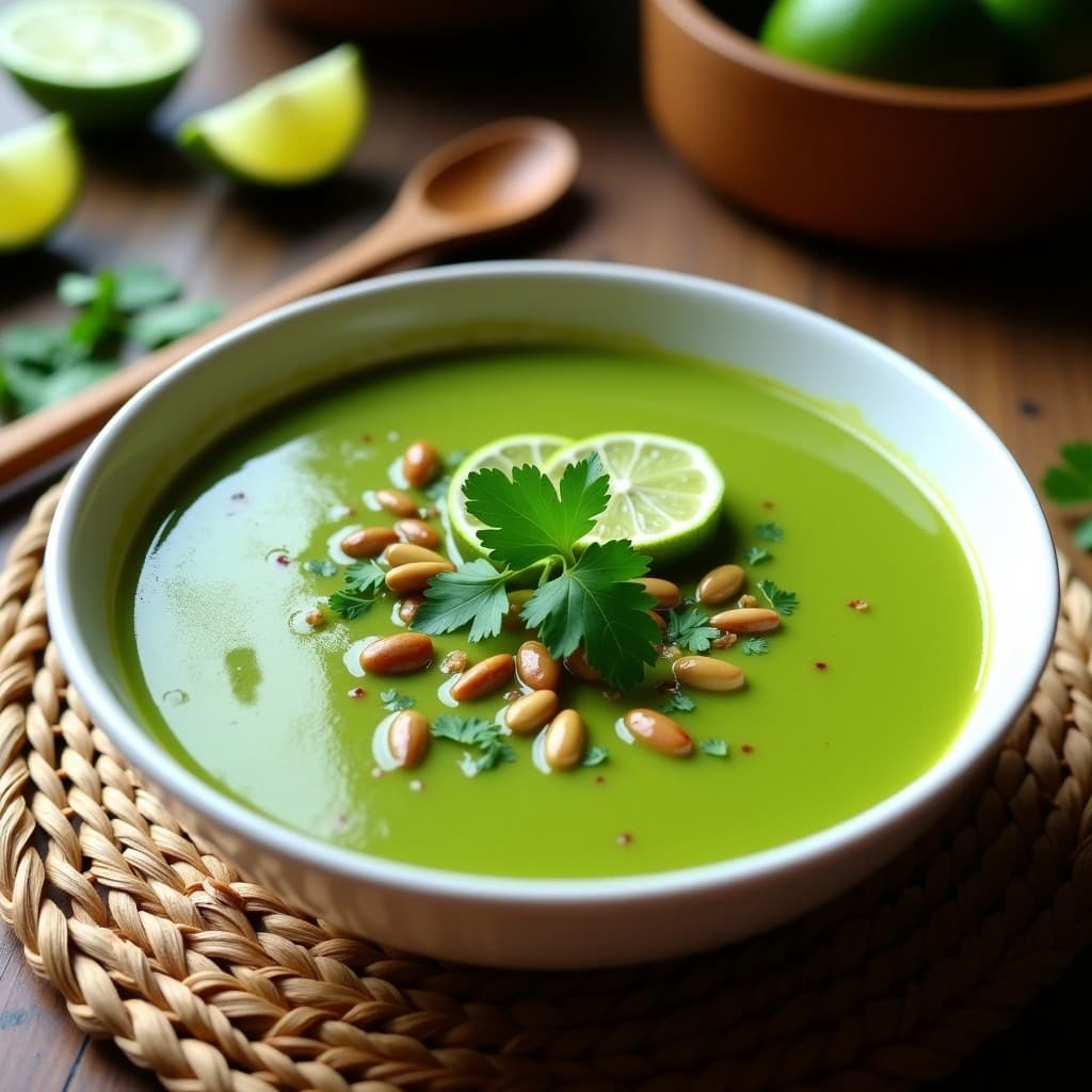 Sopa Fría de Tomate Verde y Cilantro: Receta Mexicana Vegana y Desintoxicante
