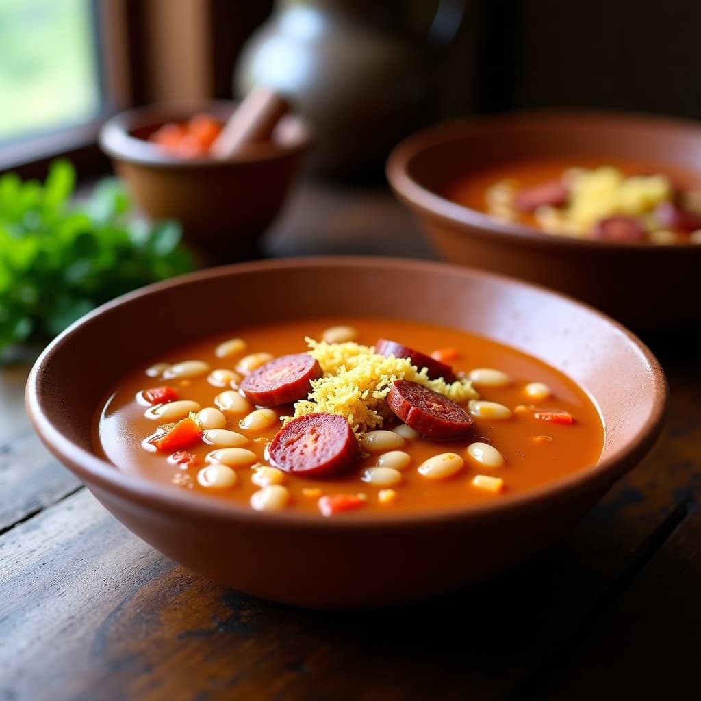 Sopa de Frijoles Canarios y Chorizo Vegano: Receta en Thermomix con Toque Canario