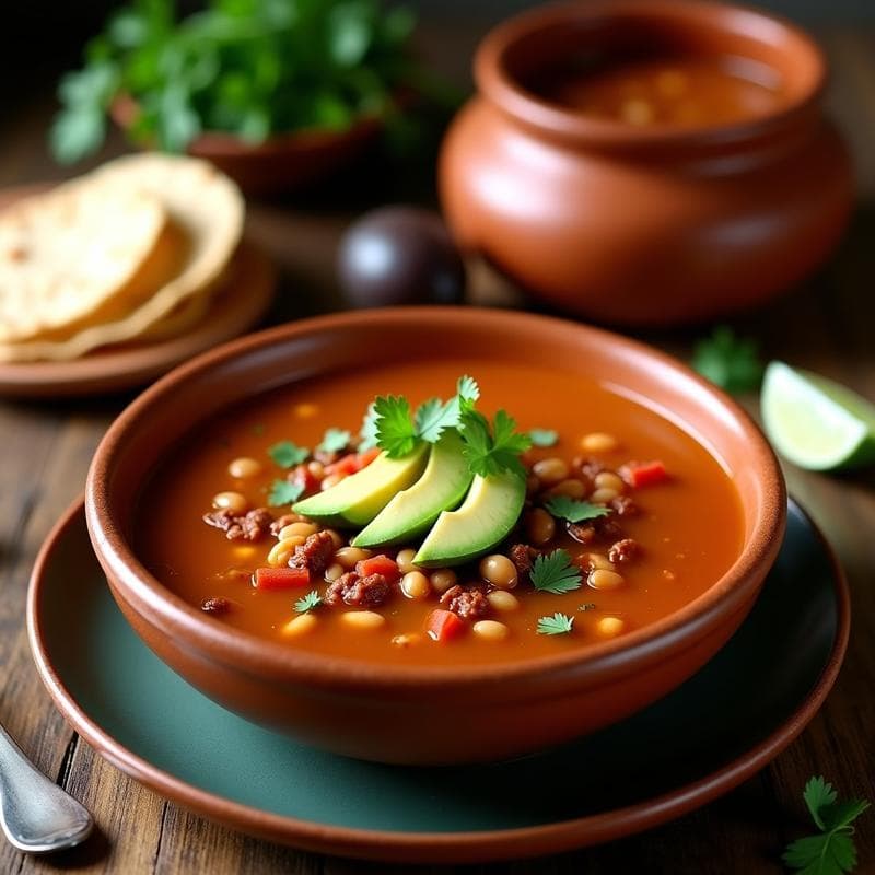 Sopa de Frijoles Charros con Chorizo Vegano: Receta Mexicana en Olla Exprés